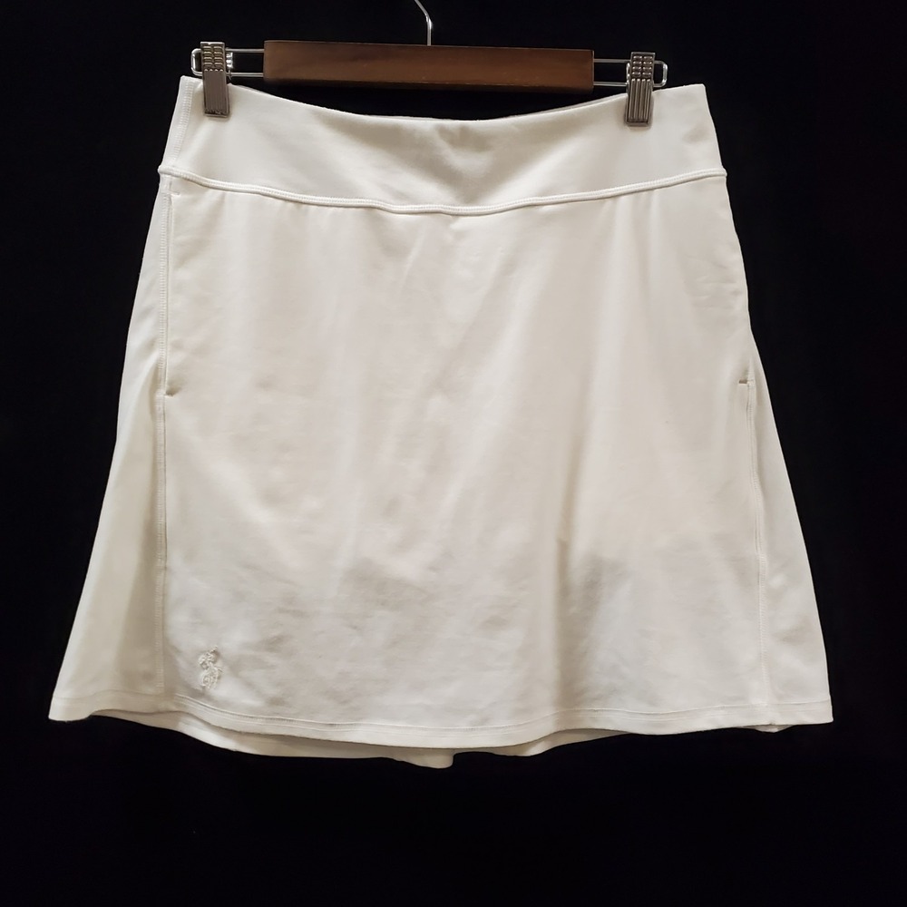 Polo Ralph Lauren Womens Pull On Tennis Skort Size M White Athletic Sport Golf